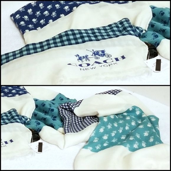 🆕️ 💯 Auth. Coach Badlands Patchwork Scarf F85813 - Picture 3 of 6